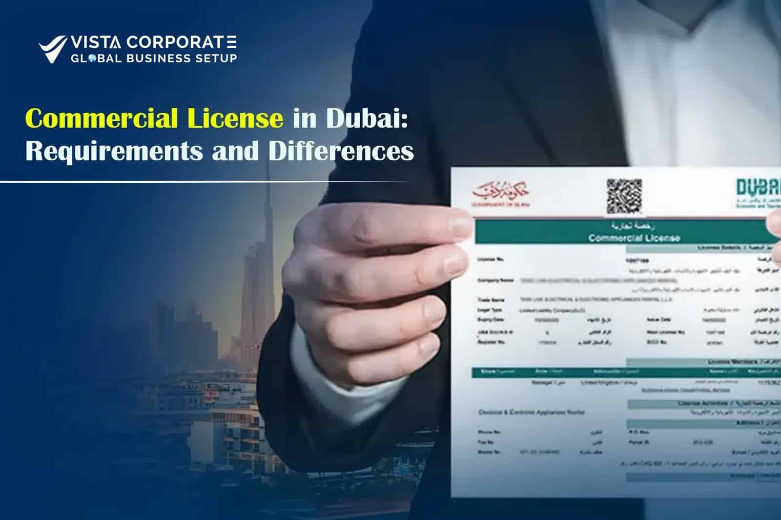 Commercial License in Dubai: Requirements and Differences